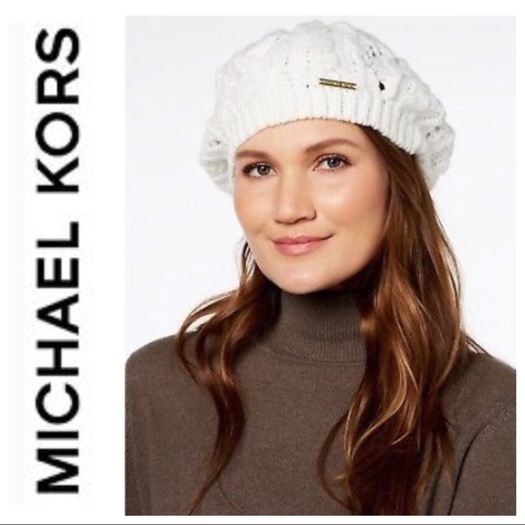 Michael Kors Accessories - Michael Kors Cream Beret